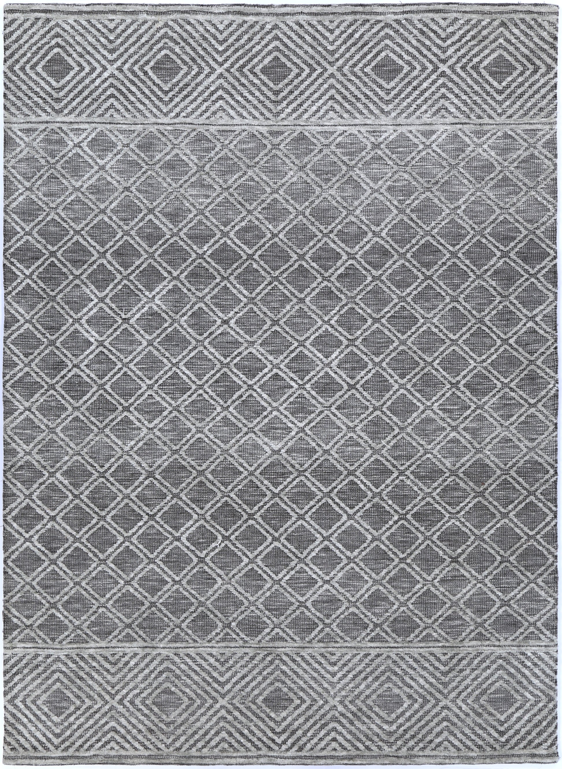 Grey tribal Amritsar area rug, 160x230 cm, ideal for kids room dÃ©cor.