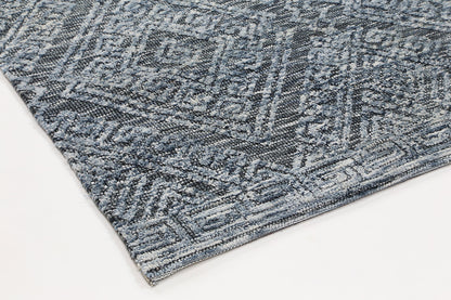 Amritsar Glenfalls Tribal Denim Rug for Kids Rooms - 160x230cm | Vibrant, playful rug for childrens rooms.