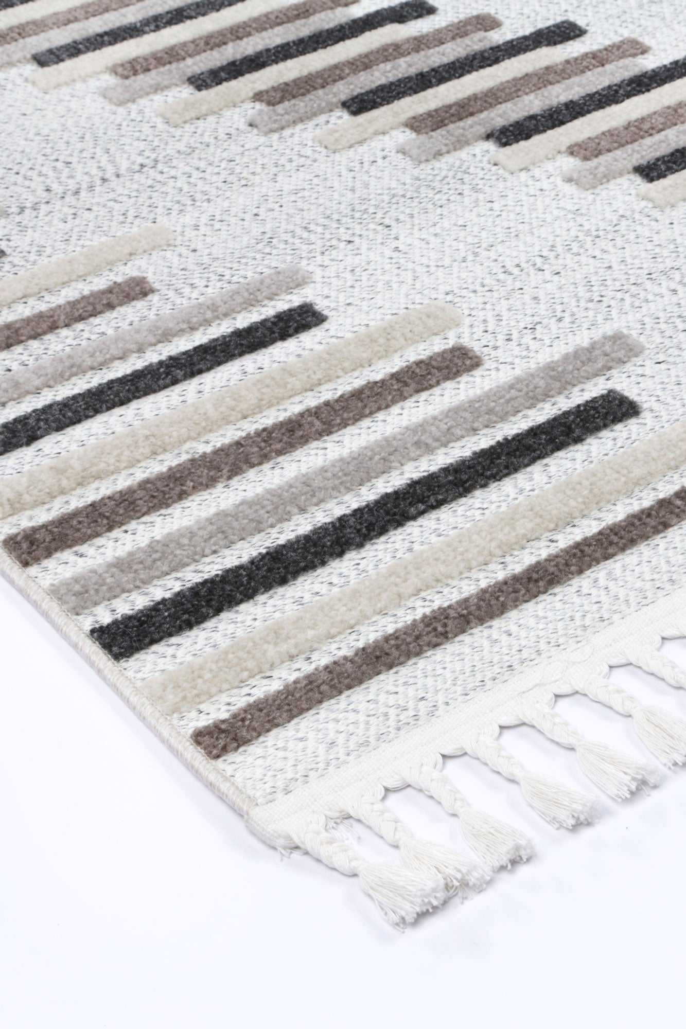 Cream Beige Tribal Geometric Ares Rug 160x230cm, ideal for playful childrens room decor.