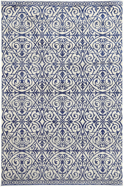 Blue Ivory Transitional Kids Room Rug, 160x230cm, featuring Katherine design. Perfect blending of colors.