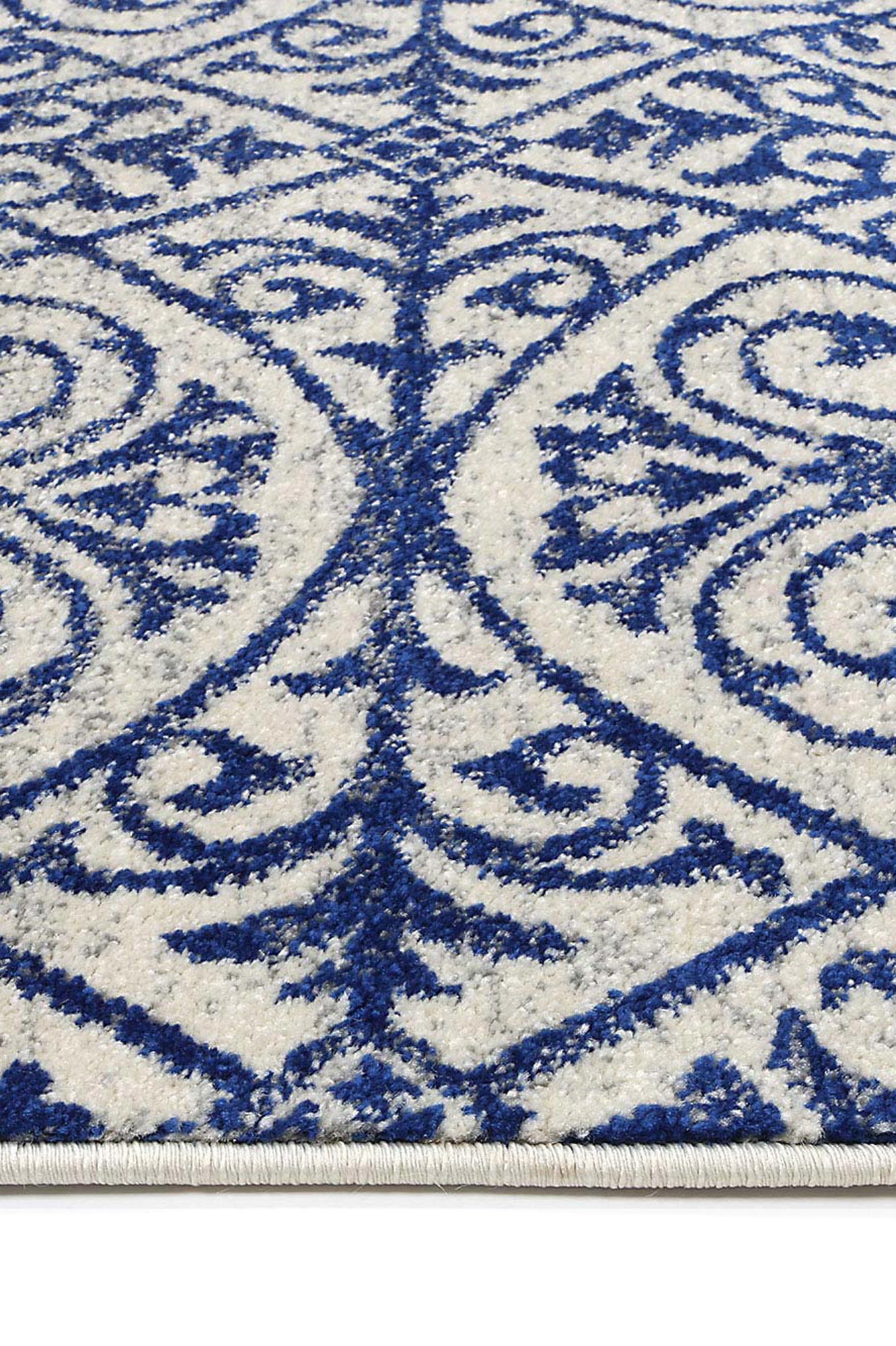 Blue Ivory Transitional Kids Rug 160x230cm perfect for kids room, soft and durable.