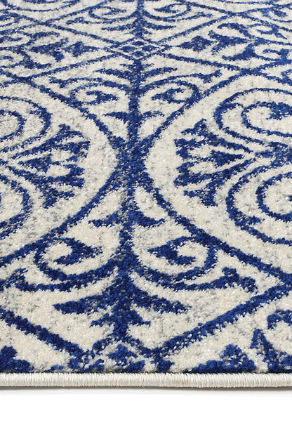 Blue Ivory Transitional Kids Rug 160x230cm perfect for kids room, soft and durable.