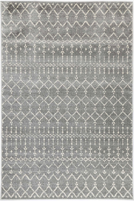 Delicate Cassiday Grey Ivory Kids Rug 160x230cm, perfect for cozy and playful childrens rooms.