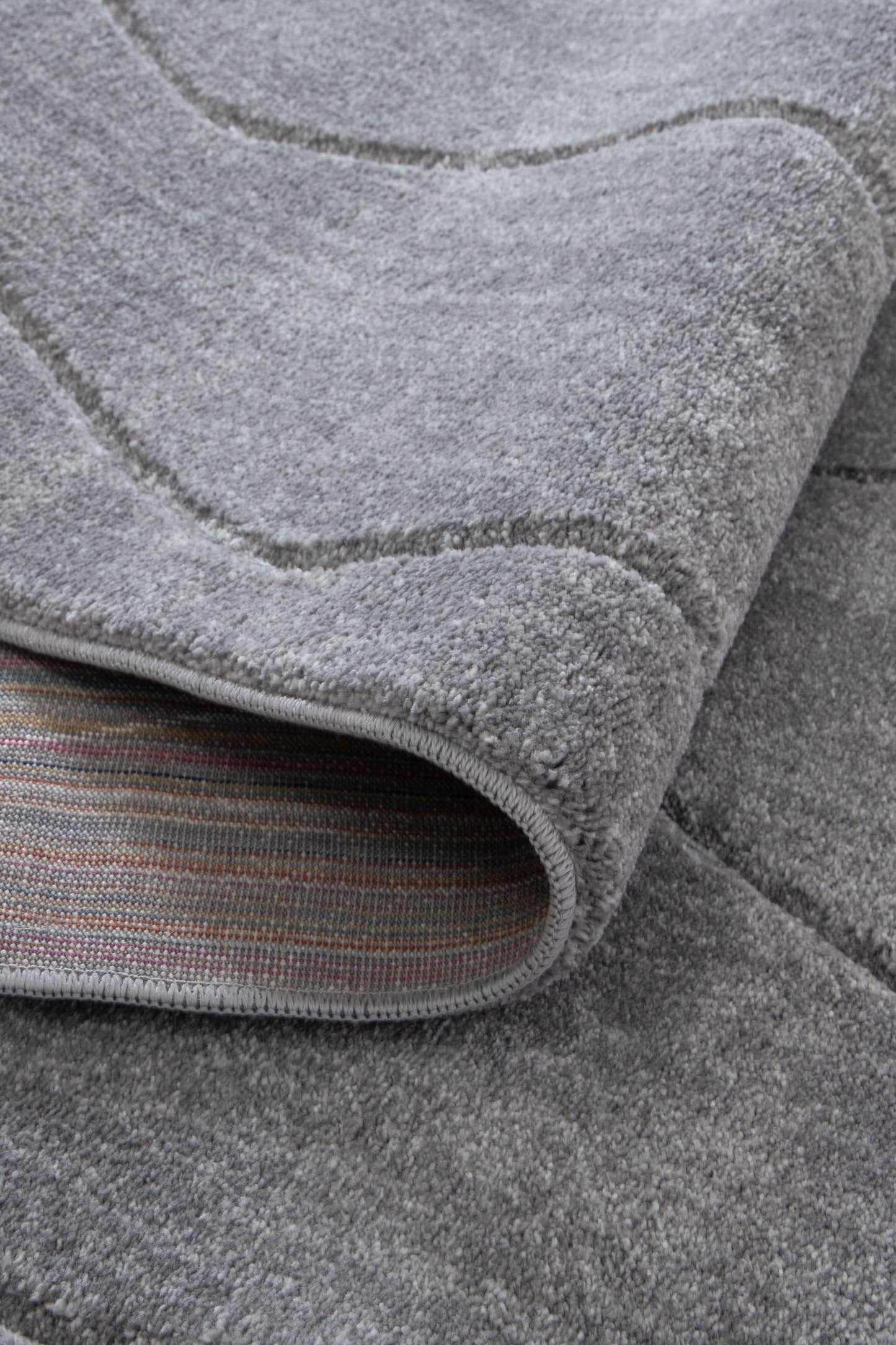 Denver Grey Ivory Kids Rug - Hand-carved plush pile design, ideal for childrens play areas.
