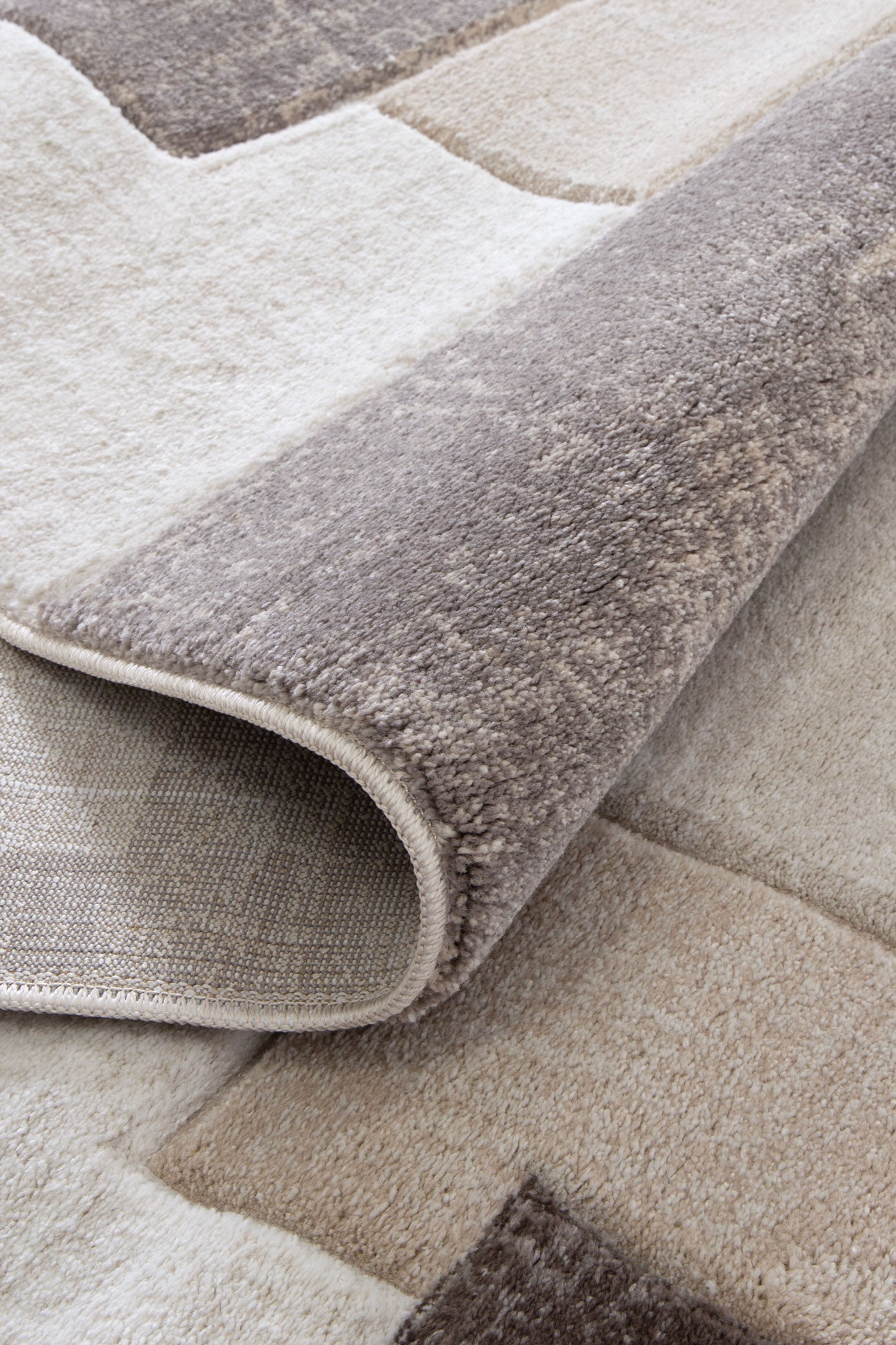 Denver Ivory Brown Kids Rug featuring hand-carved polypropylene, size 160x230, ideal for childs room.