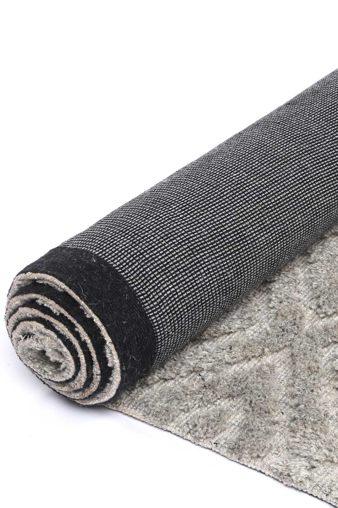 Grey tribal wool blend rug with kid-friendly design - ideal for playrooms or bedrooms.