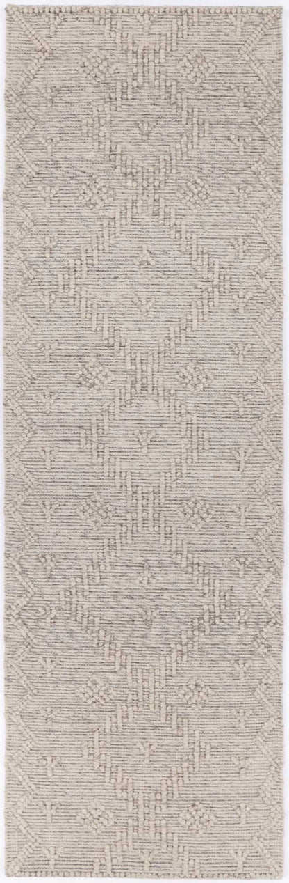 Colorful tribal wool blend rug for kids rooms, Goa design, 200x290 size, tassel-free.