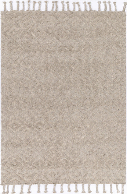 Kids tribal wool blend rug with vibrant geometrical pattern, 240x330cm handmade for cozy play.