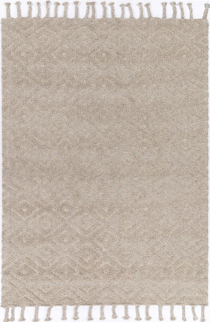 Grey tribal kids area rug in wool blend, sized 240x330cm for cozy play spaces.