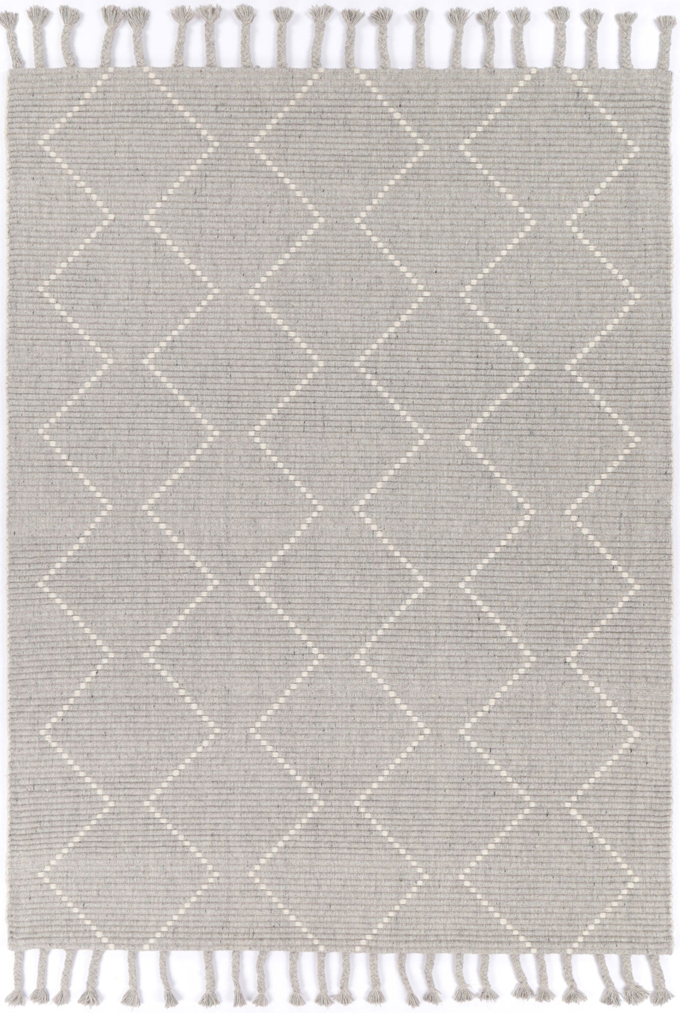 300x400 cm gray tribal wool blend rug perfect for childrens room decor.