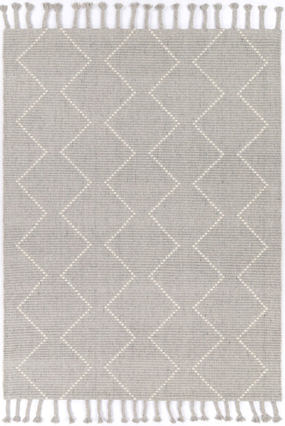 300x400 cm gray tribal wool blend rug perfect for childrens room decor.