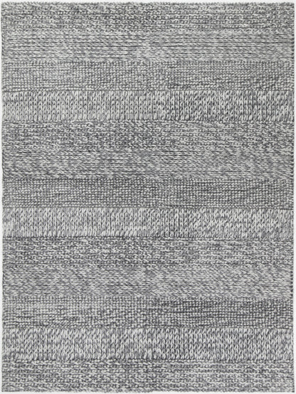 Charcoal tribal rug in wool blend, 200x290cm, adds playful touch to childrens room decor.