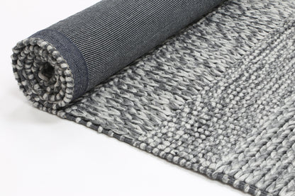 Harlow Grace Charcoal tribal rug, 200x290cm, ideal for childrens room, wool blend, unique design.