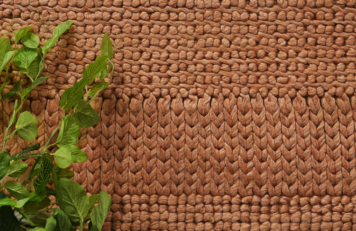 Copper wool blend rug, 200x290cm, featuring tribal design for kids room decor.