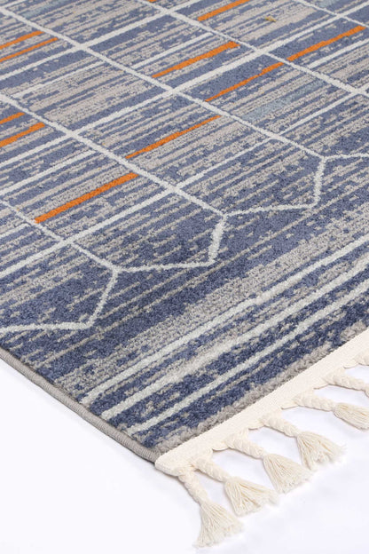 Inca Tribal Black Area Rug perfect for childrens room decor, 160x230cm, machine-made in Turkey.