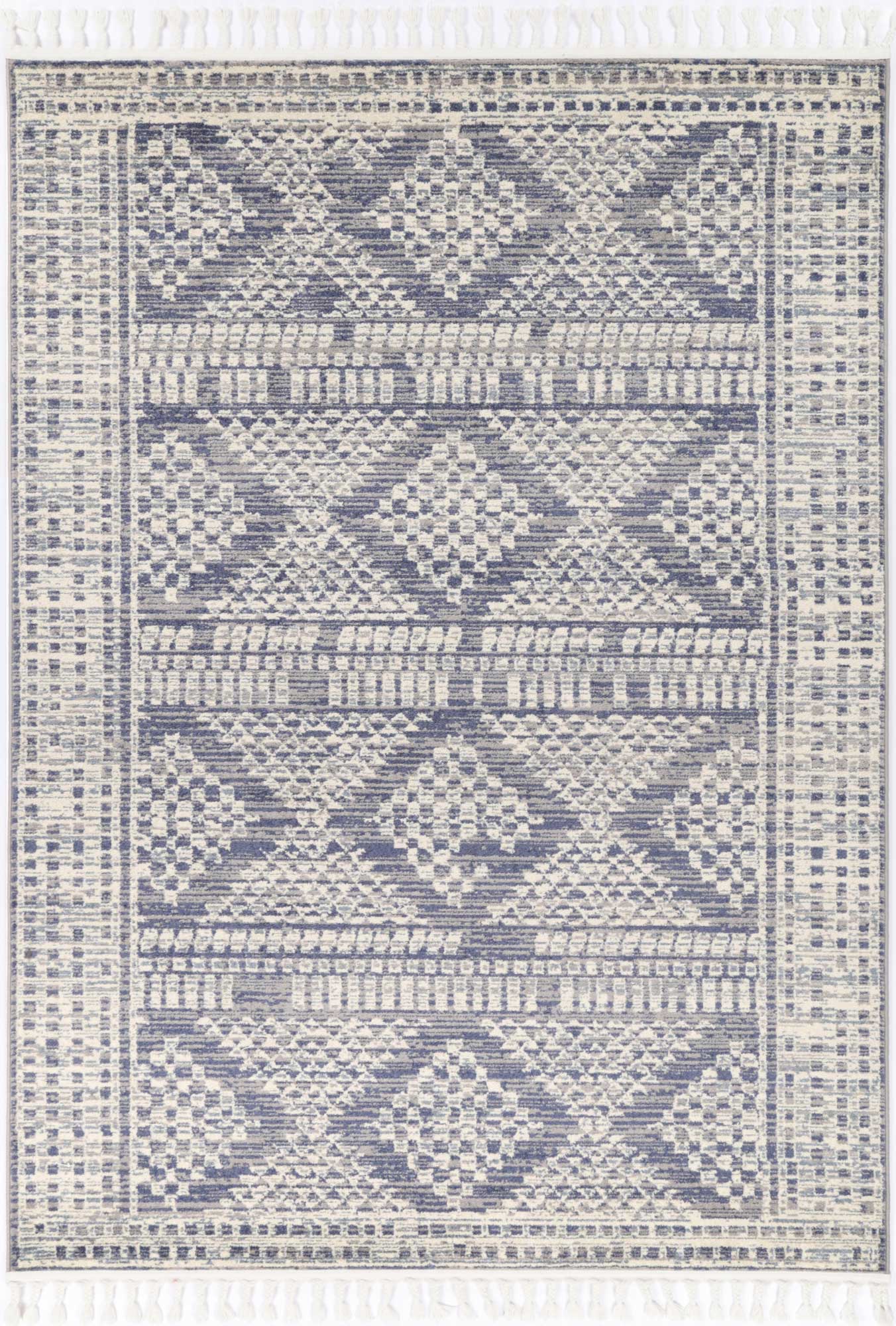 Inca Grey Tribal Pattern Area Rug for Kids 160x230 cm, adds fun to playrooms.