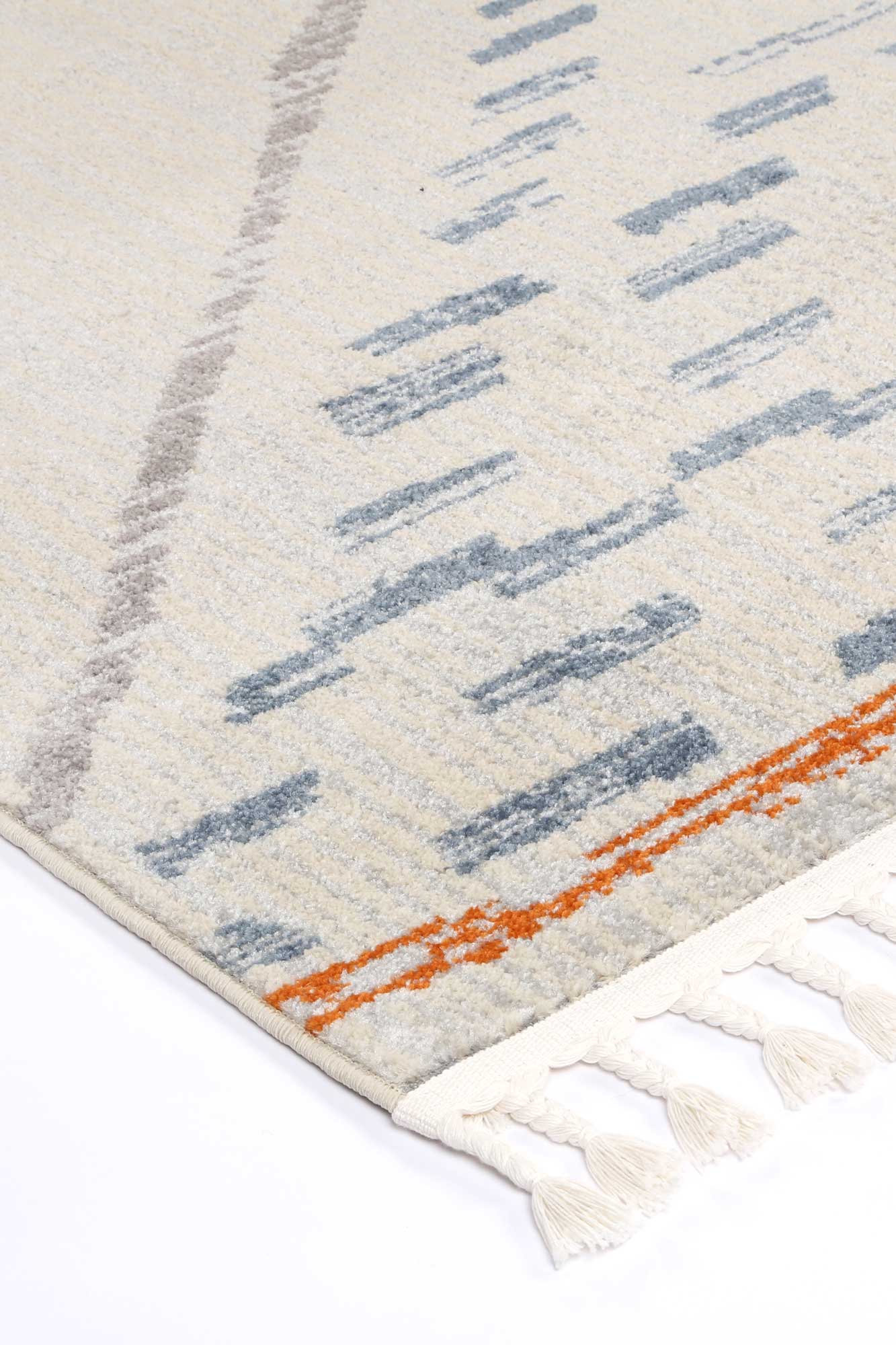 Inca Tribal Grey Area Rug, 200x290 cm | Soft and playful rug for kids bedroom decor.
