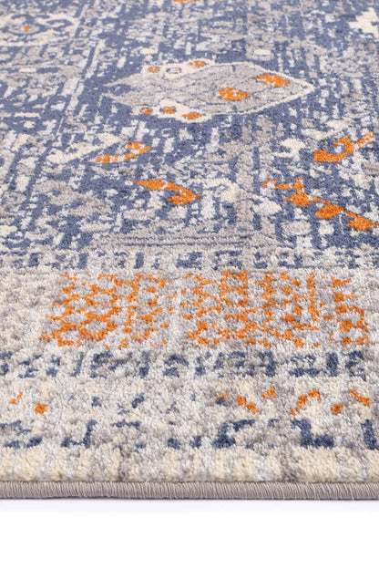 Bold geometric Inca rug in black and grey, ideal for adding style to childrens room.