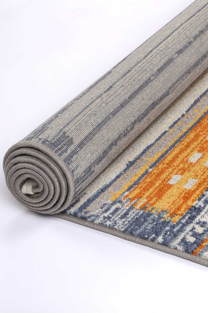 Inca Mustard Rug 200x290 ideal for vibrant kids rooms with colorful playfulness.