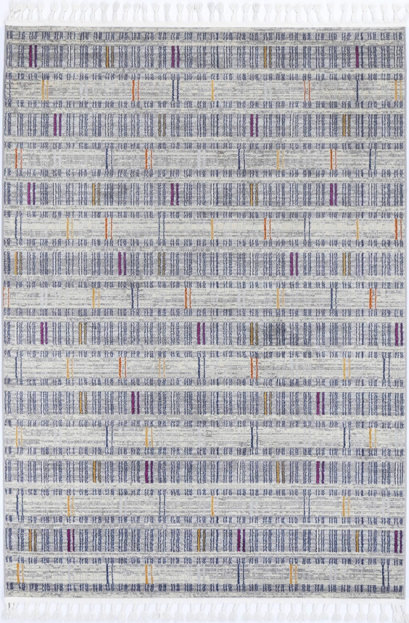 Inca Grey Tribal Area Rug | Vibrant Geometric Design