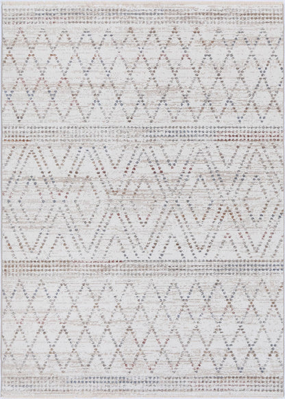 Colorful Maryland Abstract Area Rug adds fun and warmth to kids room decor.