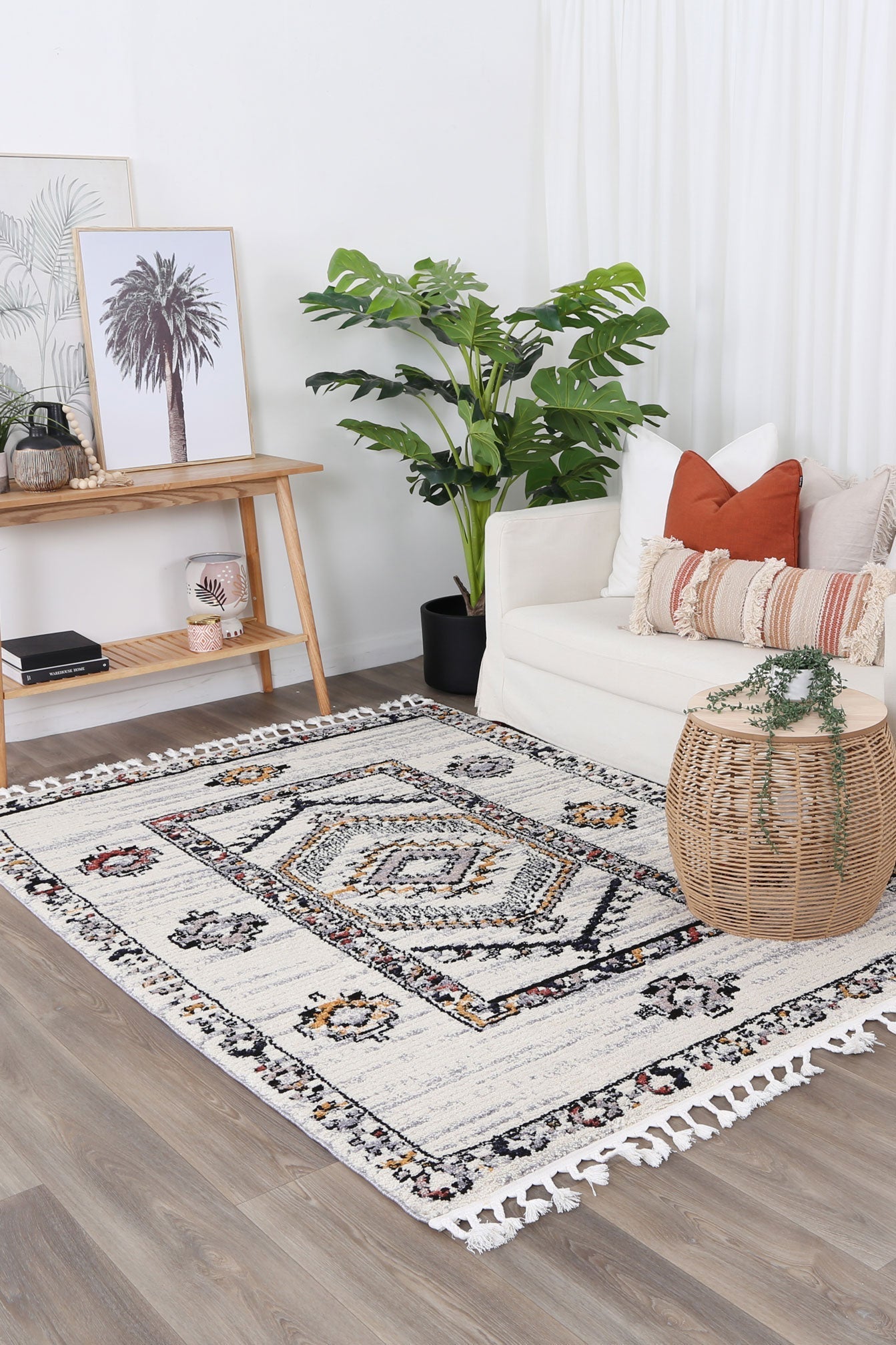 Moda Morocco Plush Shag Rug | Soft, vibrant kids room decor, 160x230cm size for cozy playtime.