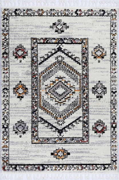 Moda Morocco Plush Shag Area Rug, vibrant colors, soft texture for kids rooms 200x290cm.