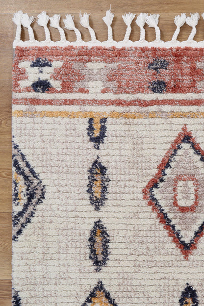 Soft and cozy 200x290cm plush Moda Morocco shag rug, perfect for kids room decor.