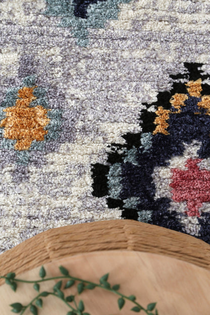 Morocco Plush Shag Rug | Soft polyester, 240x330cm, ideal for cozy, child-friendly living rooms.