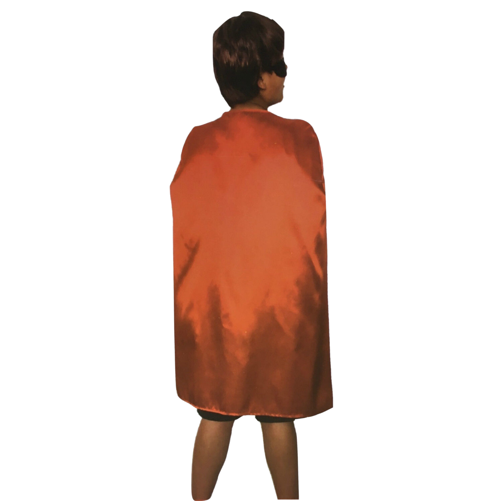 Medium red vampire cape for kids, ideal Halloween costume with classic design.