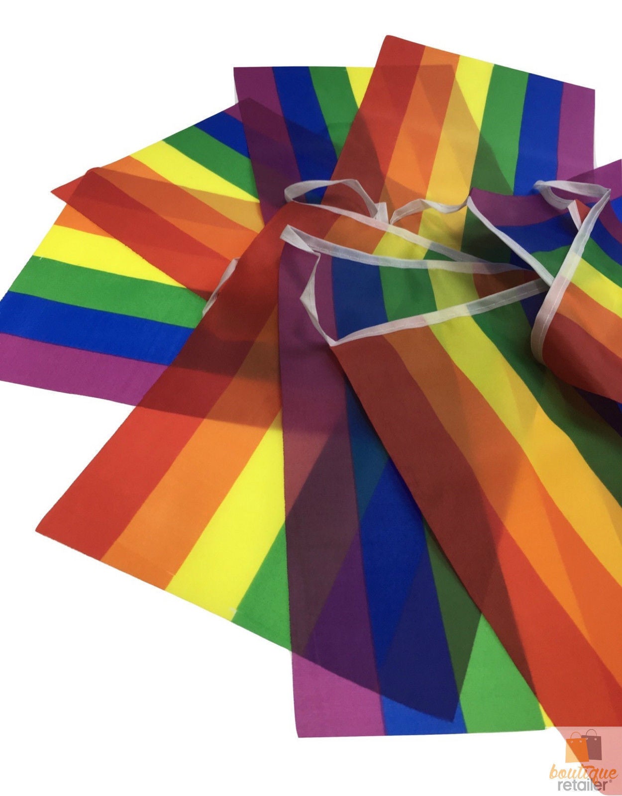 Colorful 3.6m rainbow bunting flags for kids birthday decorations, vibrant home celebration accessory.