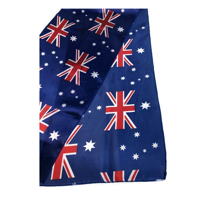 Australian Flag Scarf | Child-sized patriotic costume accessory, 150cm. Perfect for home play or events.