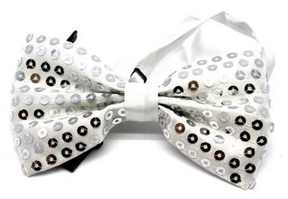 Kids sparkly sequin bow tie for costumes and fun parties, adding shimmer and style.