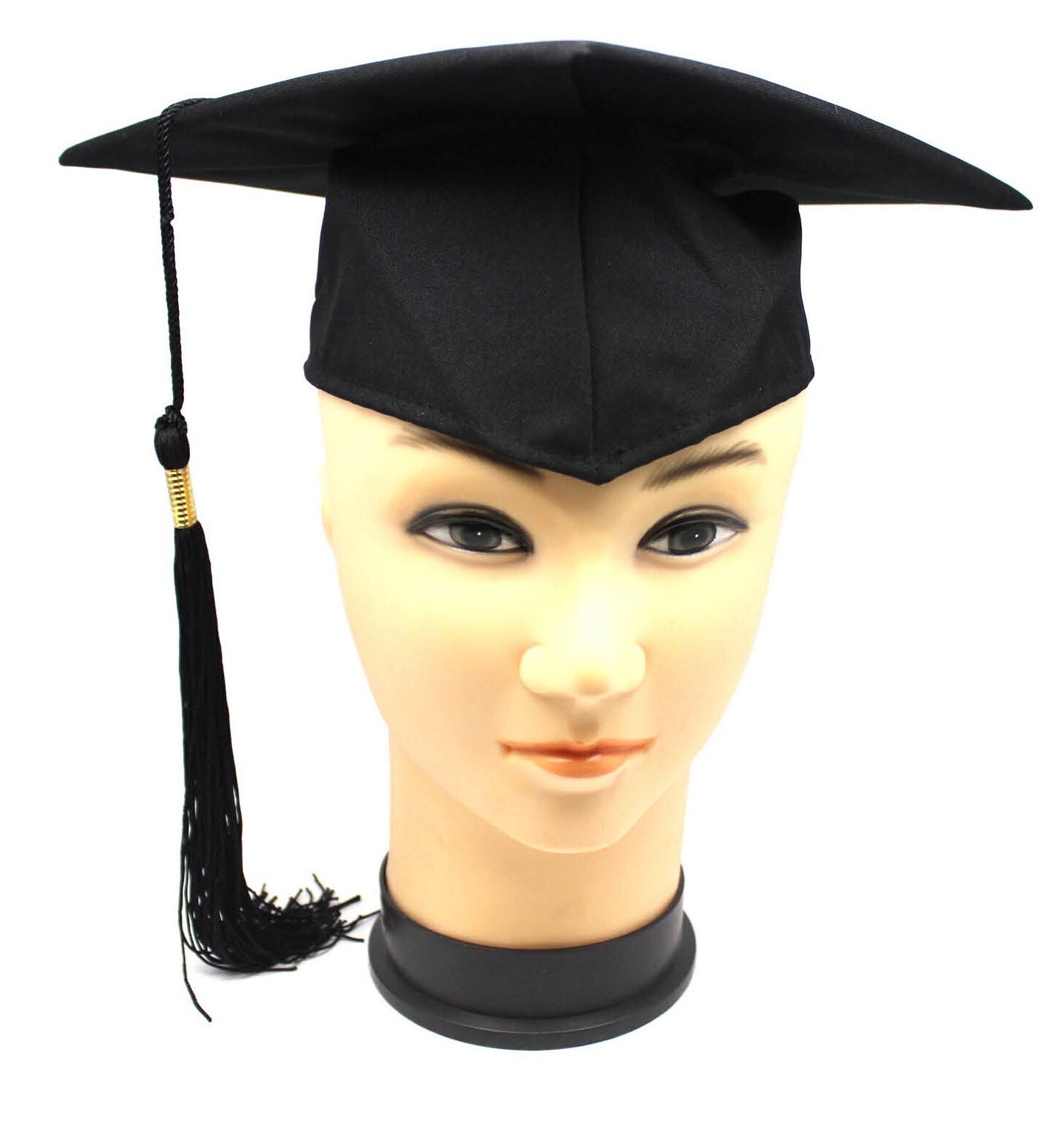 Black Graduation Cap with Tassel for Kids | Deluxe quality, one-size-fits-most design.