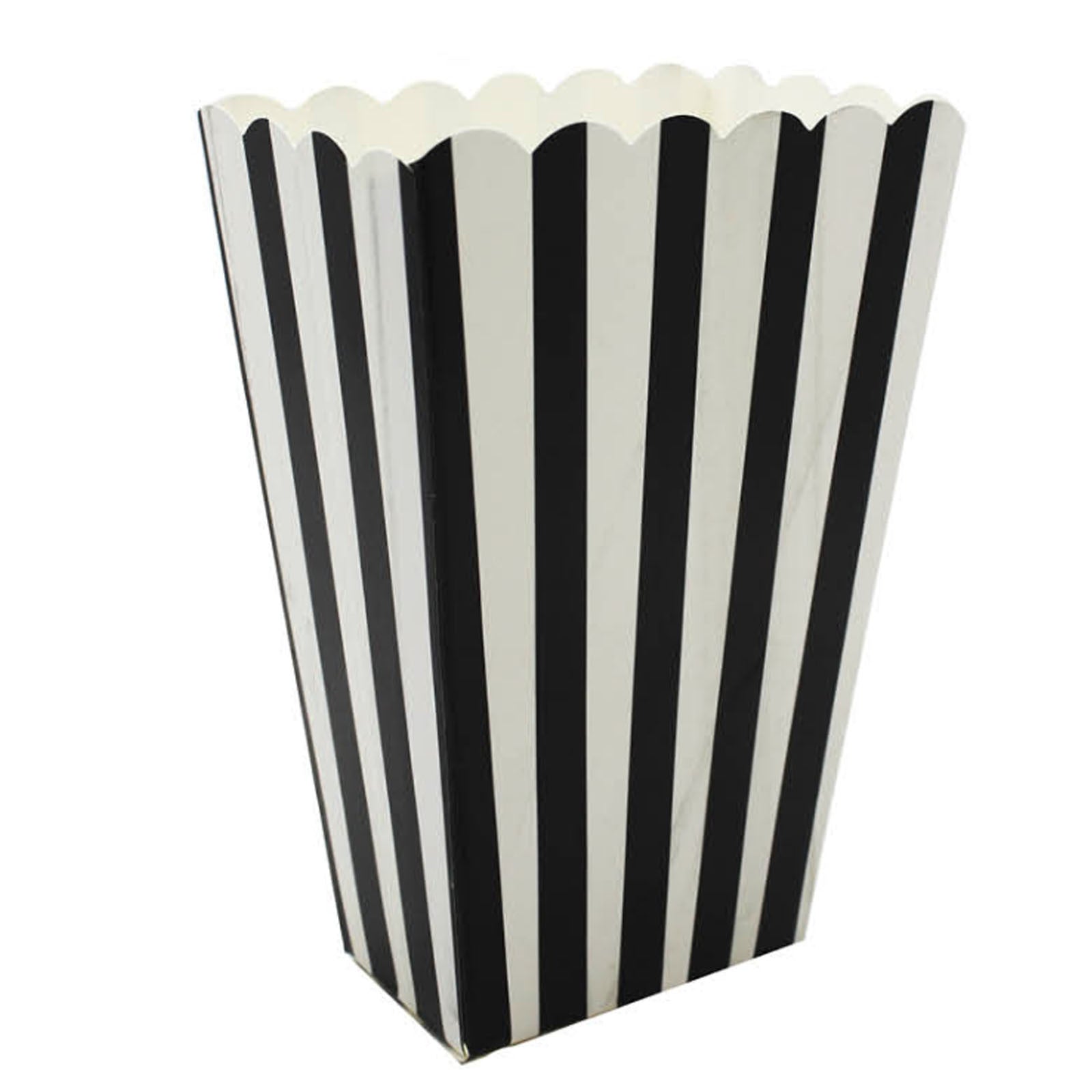 Set of 6 retro cinema popcorn boxes for kids movie nights at home.