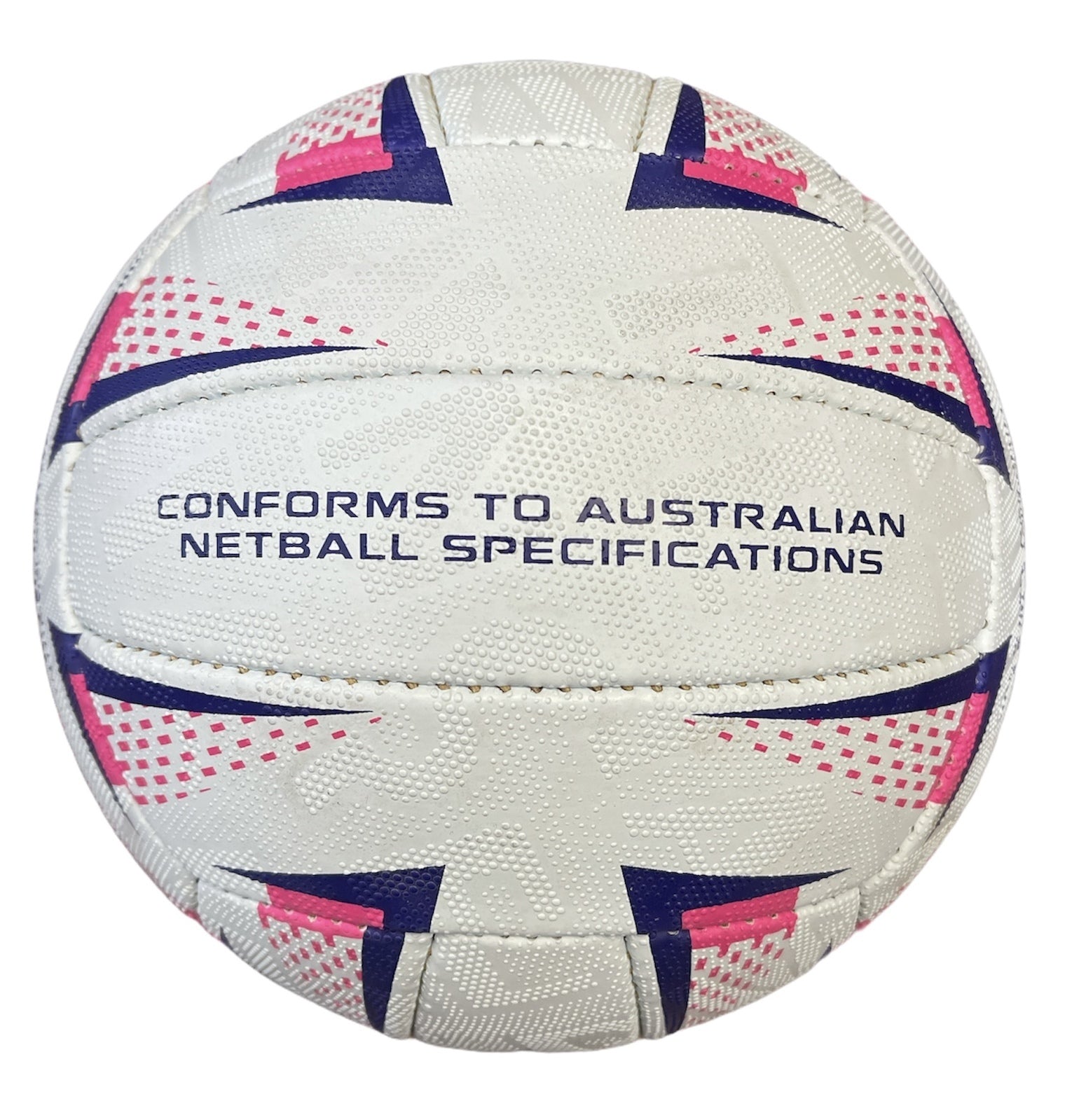 Official size 4 waterproof netball hand-sewn for childrens home play by Laura Geitz.