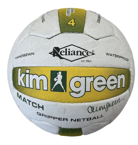 Kim Green Match Gripper Netball Size 4. Waterproof, hand-sewn for childrens home play.