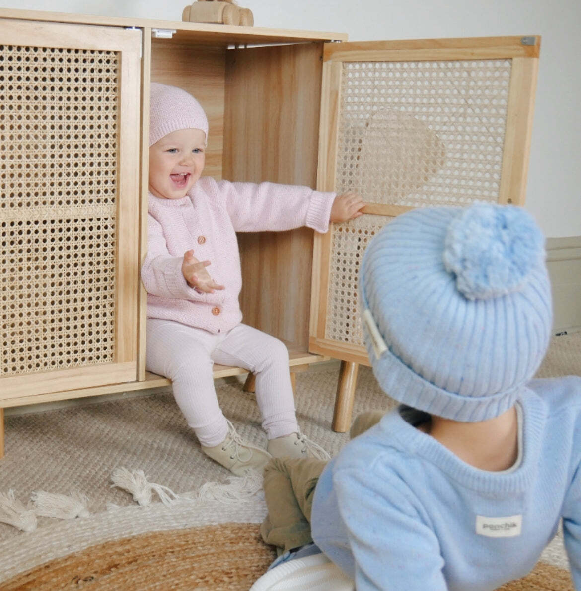 Ponchik bear beanie hat for babies & kids, perfect for winter warmth and love.