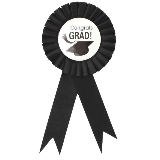 Colorful 8cm Graduation Celebration Ribbon Badge | Perfect for childrens university-themed parties