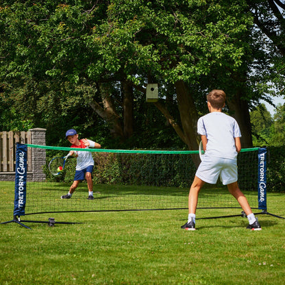 Portable Tretorn Game Tennis and Volleyball Kit for kids indoor fun and playtime.