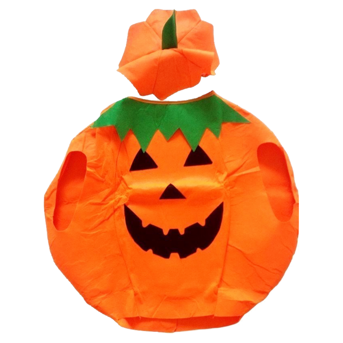 Kids Halloween Pumpkin Costume for Unisex Party Dress Up, vibrant orange design.