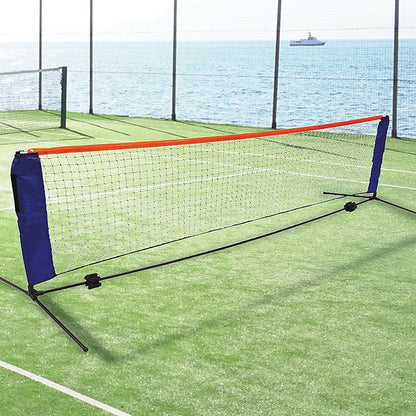 Portable 6m kids tennis net set â€“ foldable, mini design for home play.