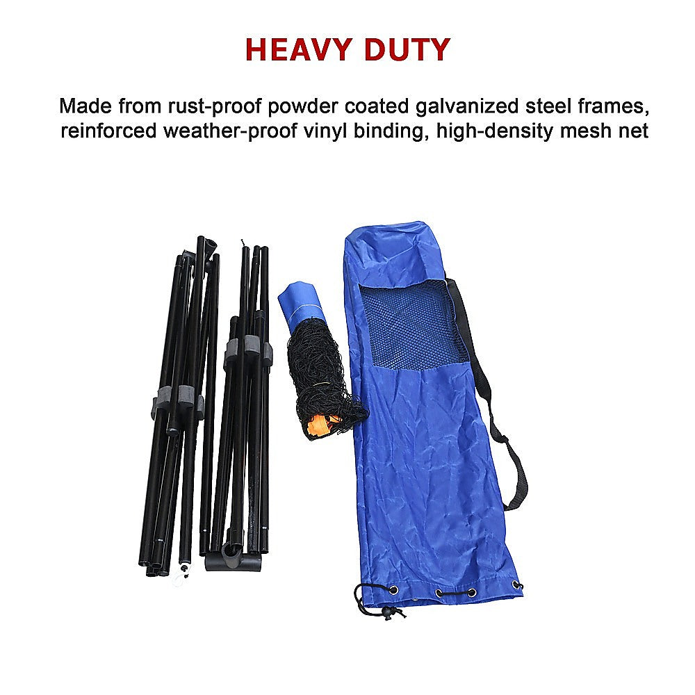 Portable Mini Tennis Net Set for Kids, 6m Foldable System, perfect for home play.