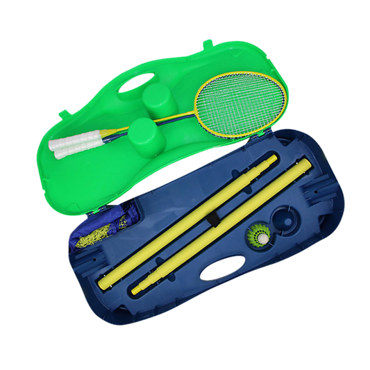 Portable Kids Badminton & Volleyball Set for outdoor fun at home, perfect for active play.