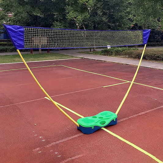 Portable kids badminton & volleyball set for outdoor fun, perfect for childrens backyard activities.