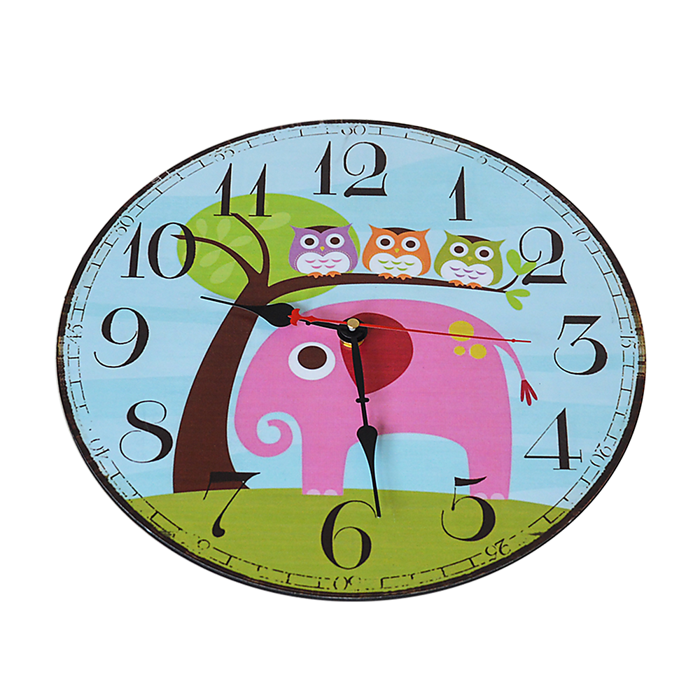 Vibrant animal-themed kids wall clock for teaching time in a fun, educational way.