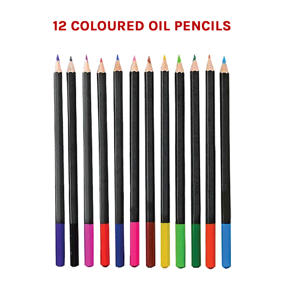 Kids art set with 72 professional drawing pencils for creative play and artistic development.