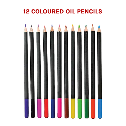 Kids art set with 72 professional drawing pencils for creative play and artistic development.