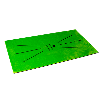 Kids golf practice mat for indoor & outdoor swing training, ideal for home practice.