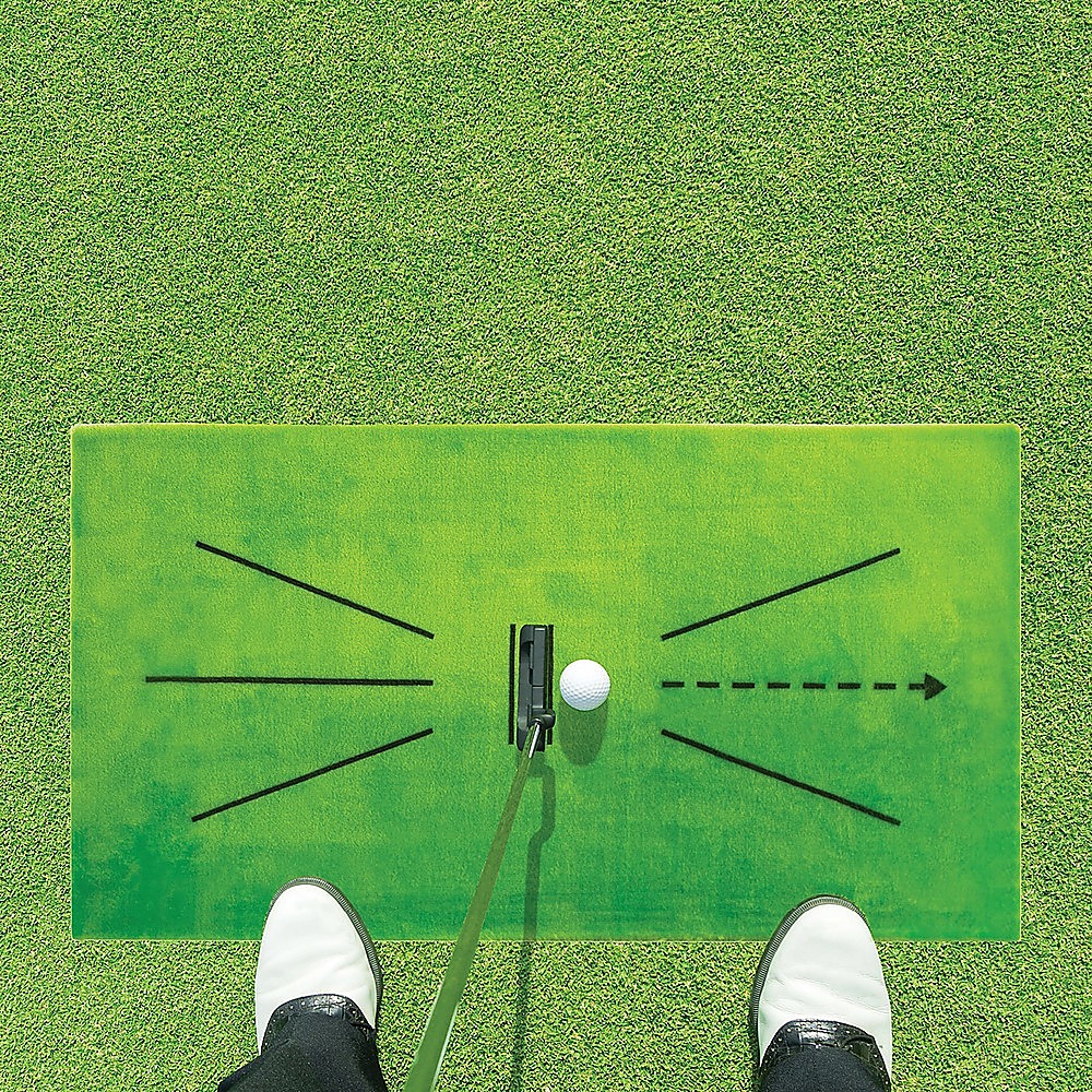 Kids golf practice mat for indoor and outdoor swing training, perfect for young golfers.